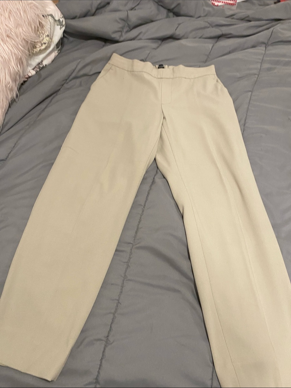 Banana Republic Khaki Elastic-Waist Chinos - Light Beige size 7